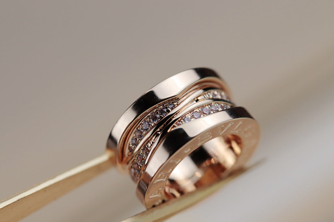 BVLGARI ZERO 1 PINK GOLD NECKLACE DIAMOND