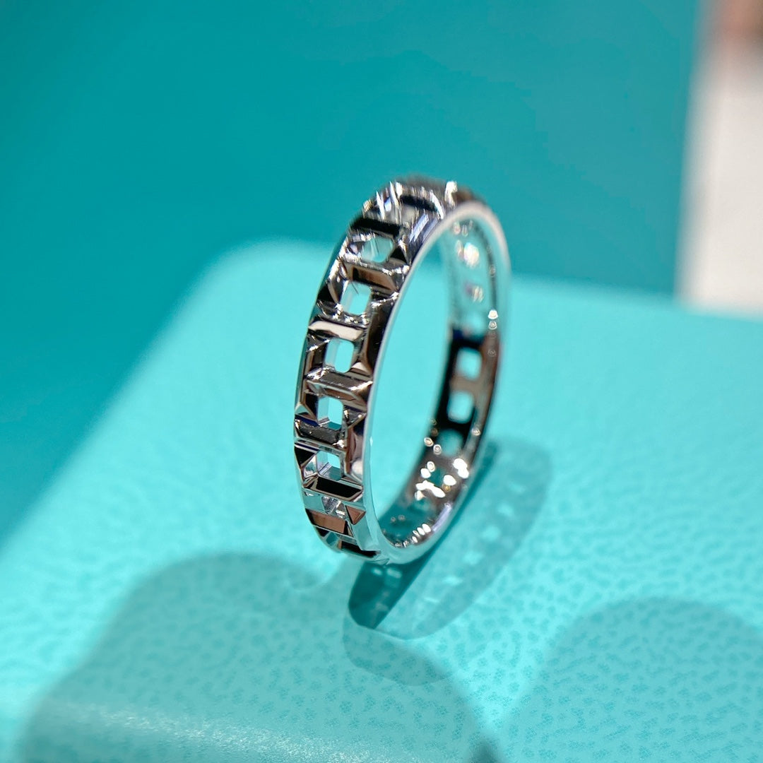 TIFFANY T TRUE 3.5MM SILVER RING