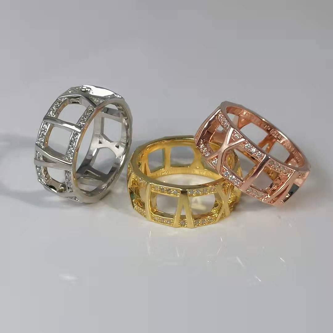 TIFFANY ATLAS LARGE OPEN DIAMOND RING