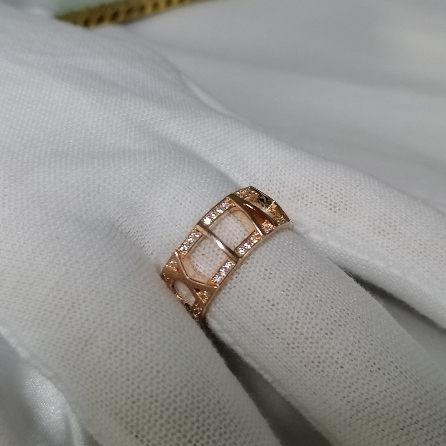 TIFFANY ATLAS LARGE OPEN DIAMOND RING
