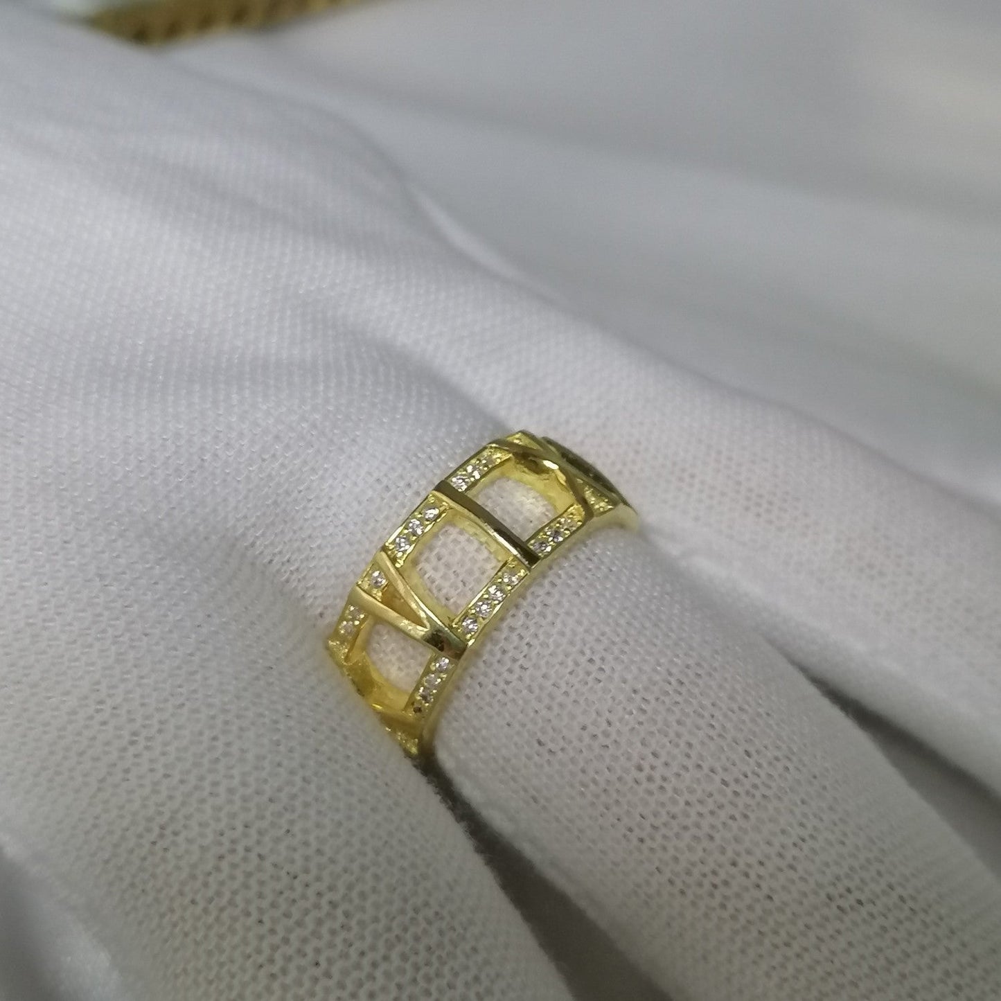 TIFFANY ATLAS LARGE OPEN DIAMOND RING