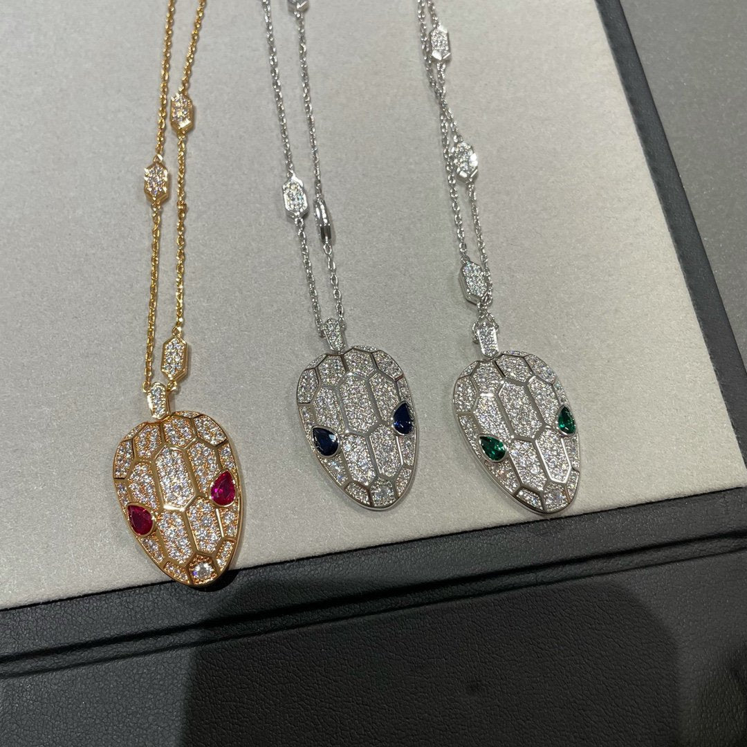 BVLGARI SERPENTS PEDANT DIAMOND NECKLACE