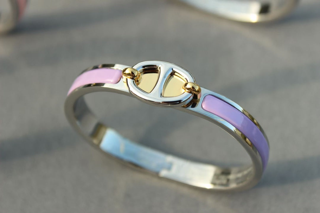HERMES CLIC CHAINE SILVER BRACELET