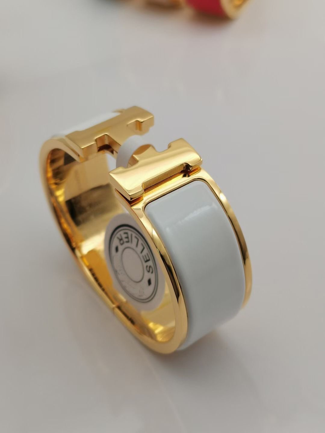 HERMES H BRACELET 20MM GOLD