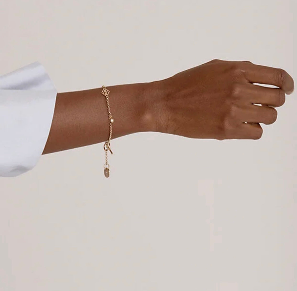 HERMES ECHAPPEE PINK GOLD BRACELET