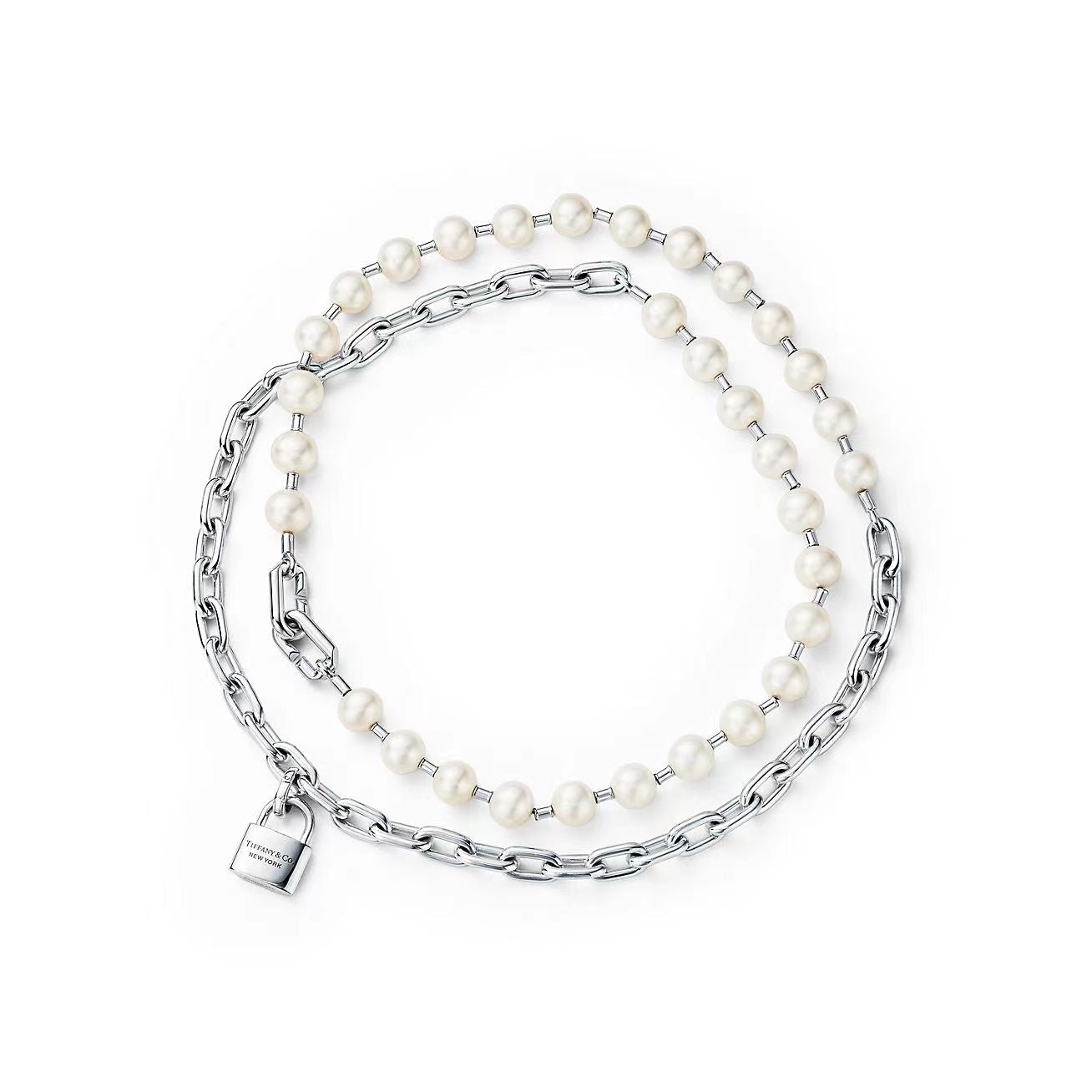 TIFFANY HARDWEAR PEARL WRAP NECKLACE