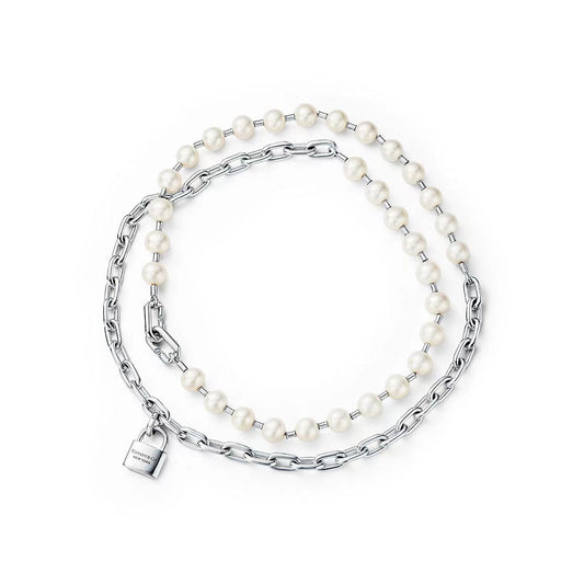 TIFFANY HARDWEAR PEARL WRAP NECKLACE