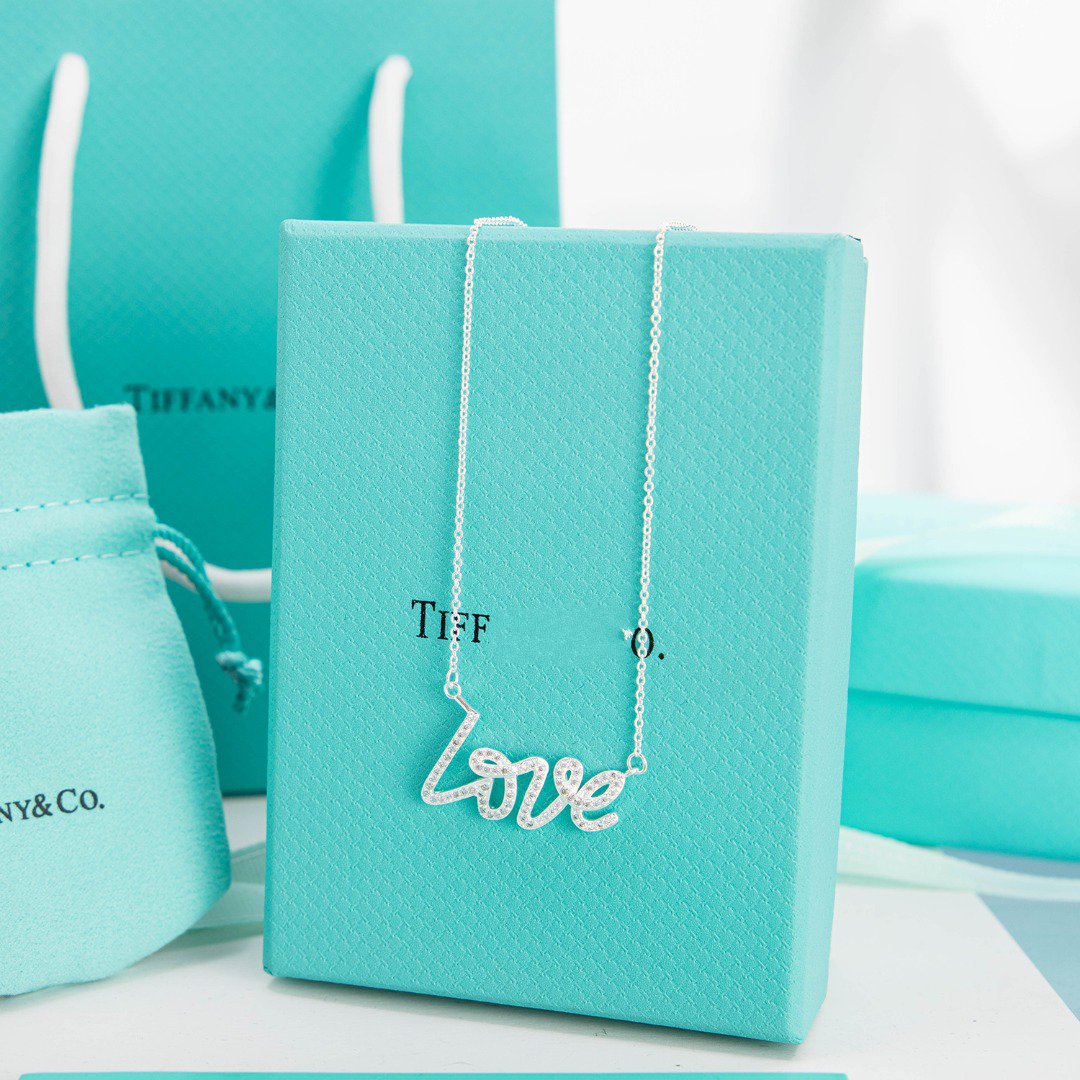 TIFFANY PALOMA S GRAFFITI LOVE NECKLACE DIAMOND