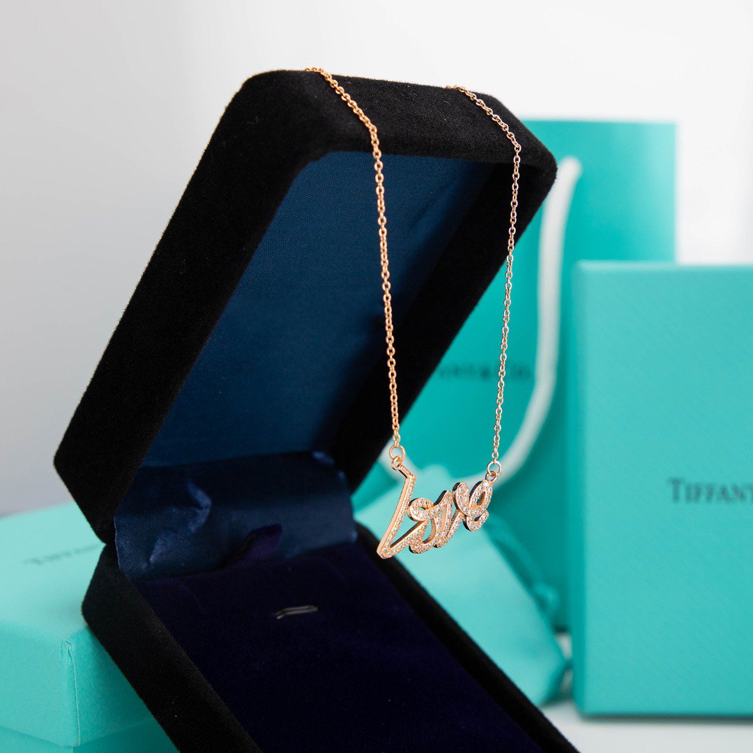 TIFFANY PALOMA S GRAFFITI LOVE NECKLACE DIAMOND