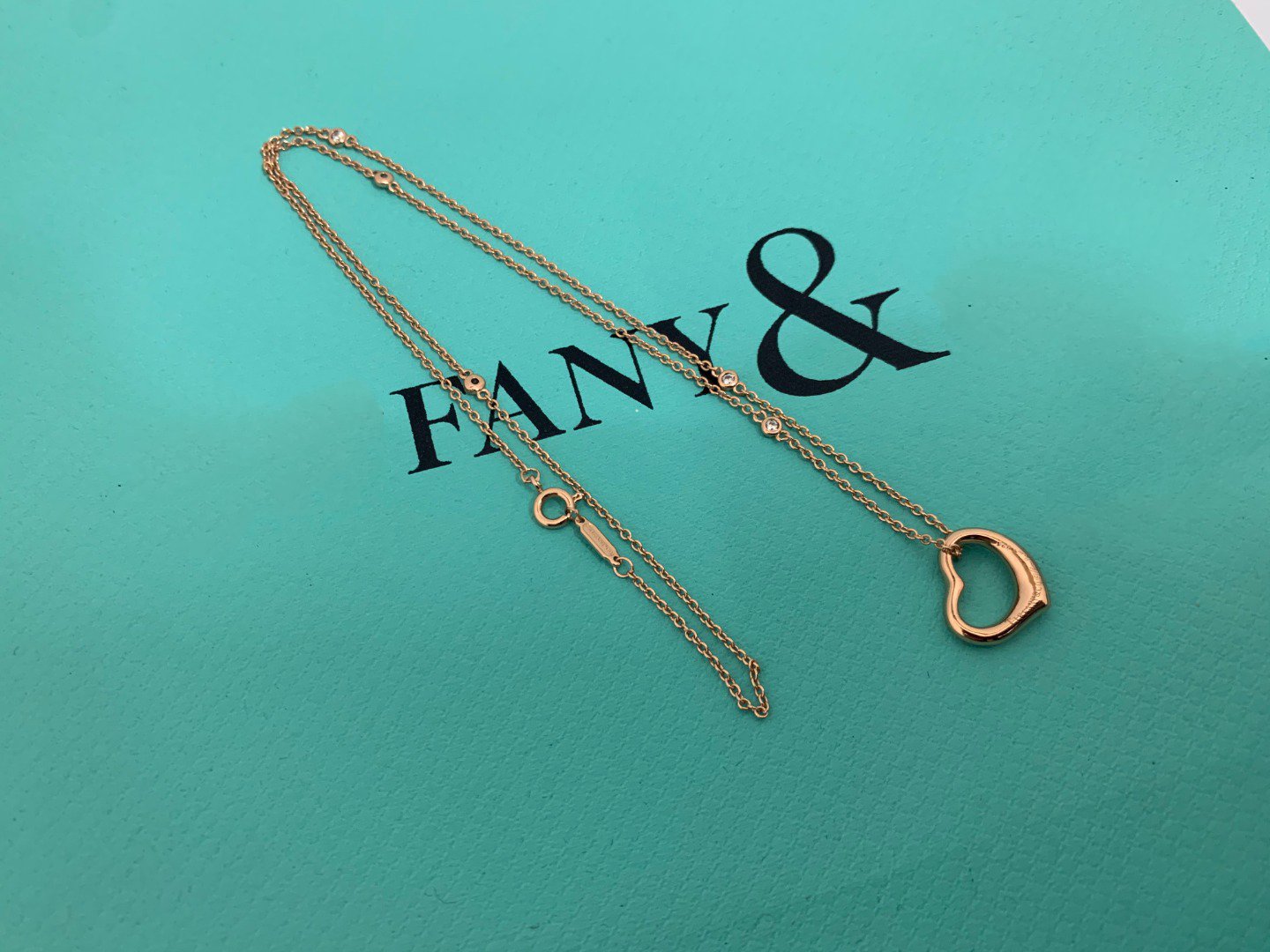 TIFFANY HEART NECKLACE PENDANT STERLING