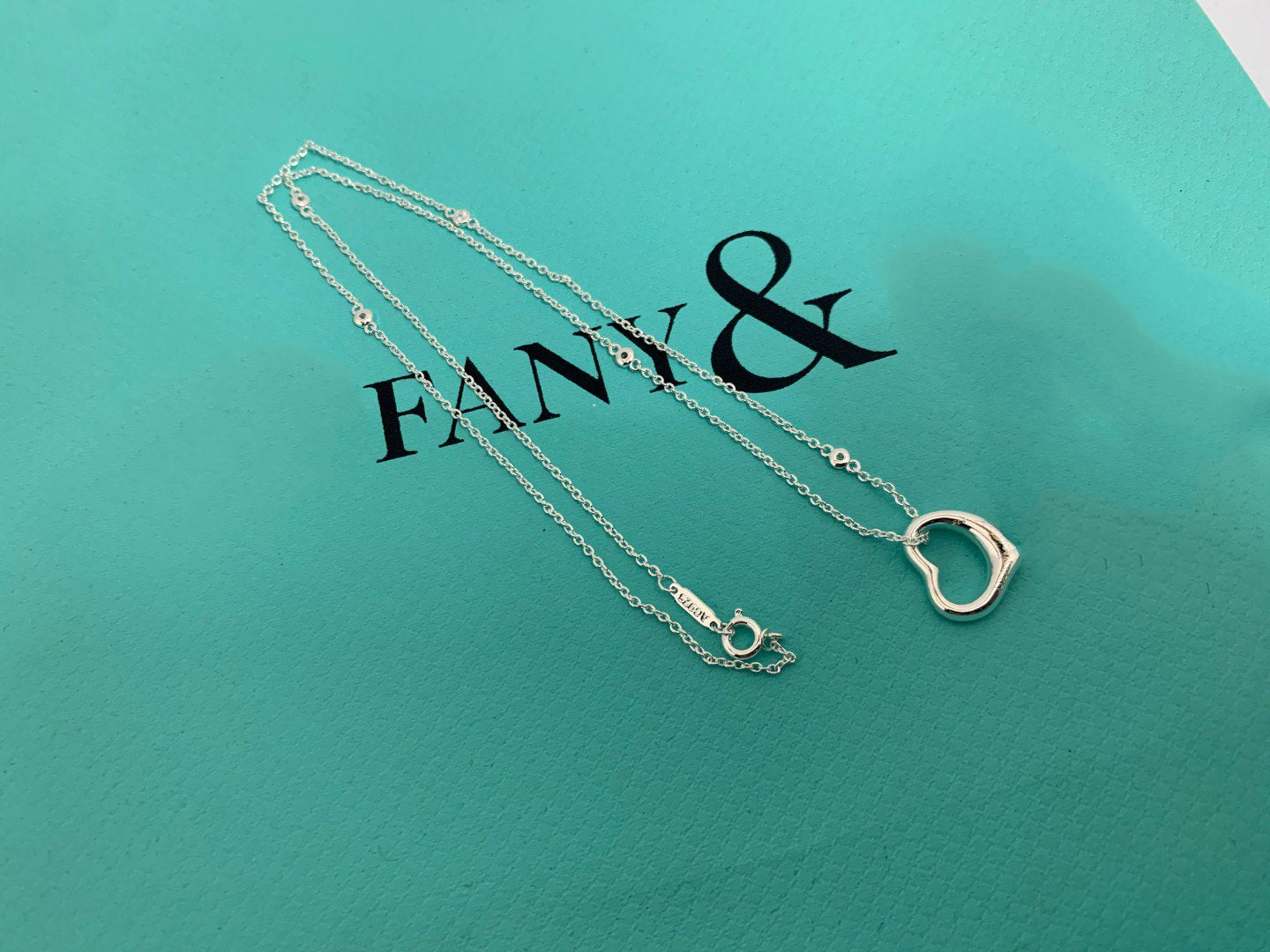 TIFFANY HEART NECKLACE PENDANT STERLING