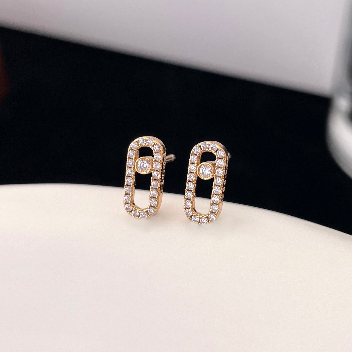 CHAUMET MOVE UNO DIAMOND SMALL EARRINGS