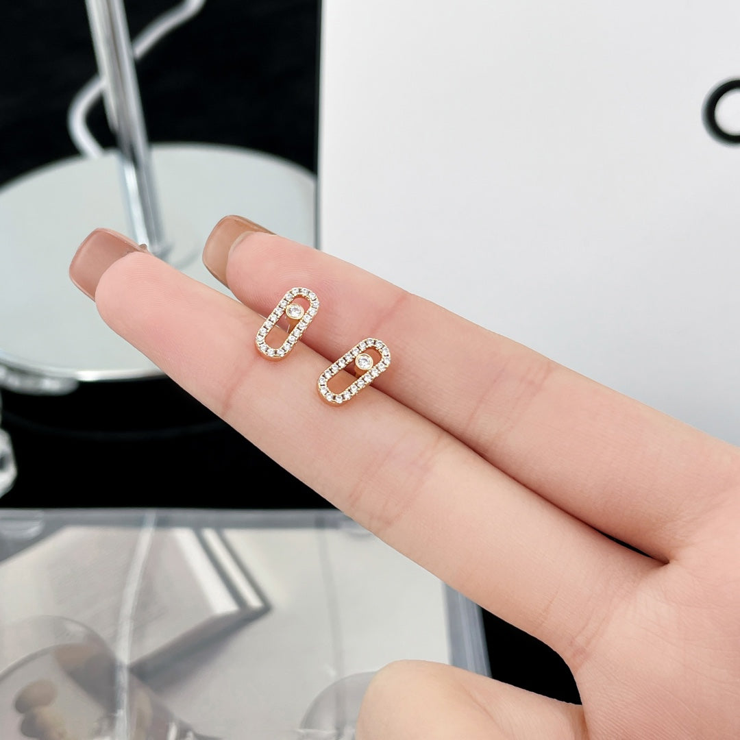 CHAUMET MOVE UNO DIAMOND SMALL EARRINGS