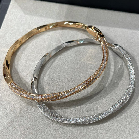 GRAFF GRA SPIRAL DIAMOND PAVED BRACELET