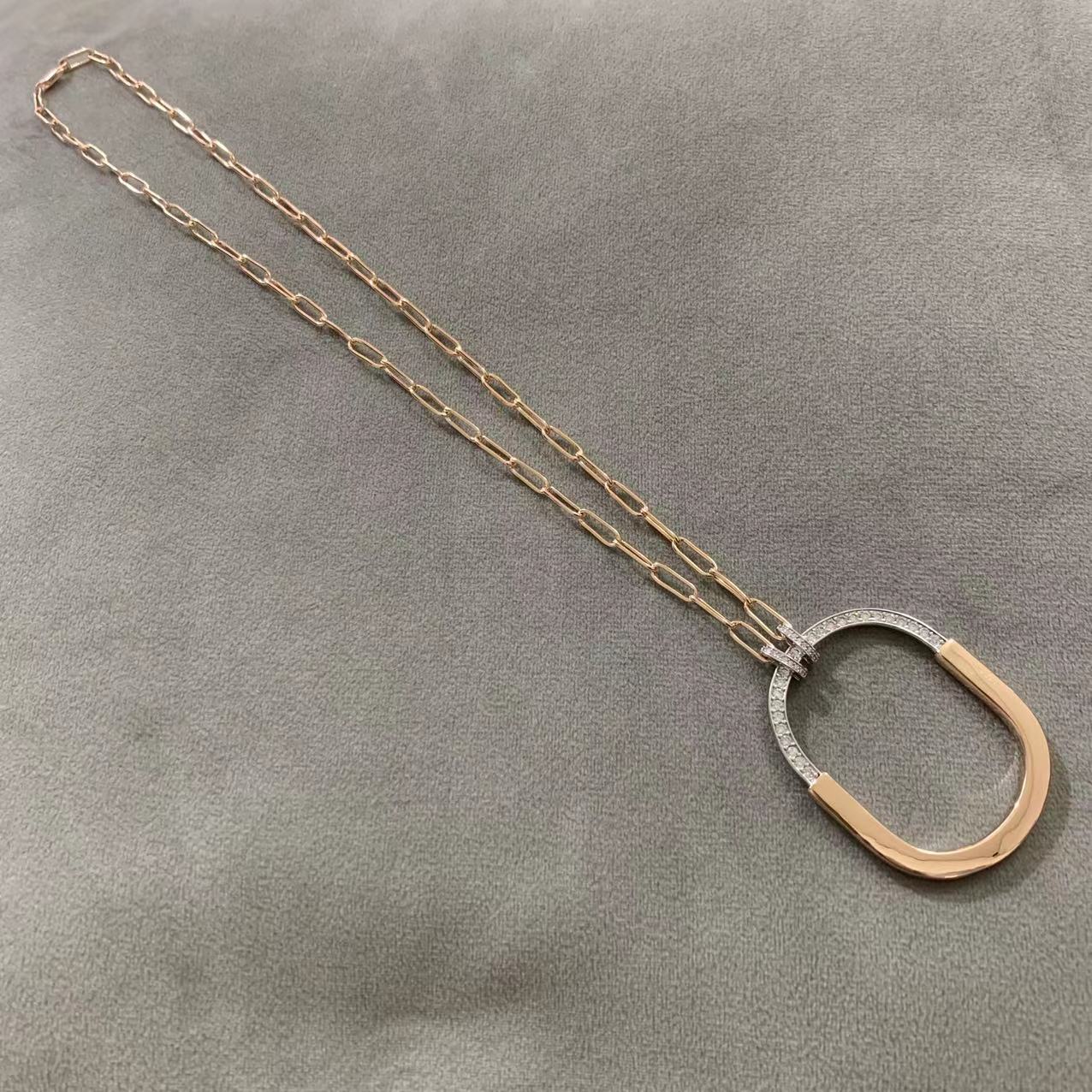 TIFFANY LOCK DIAMOND NECKLACE