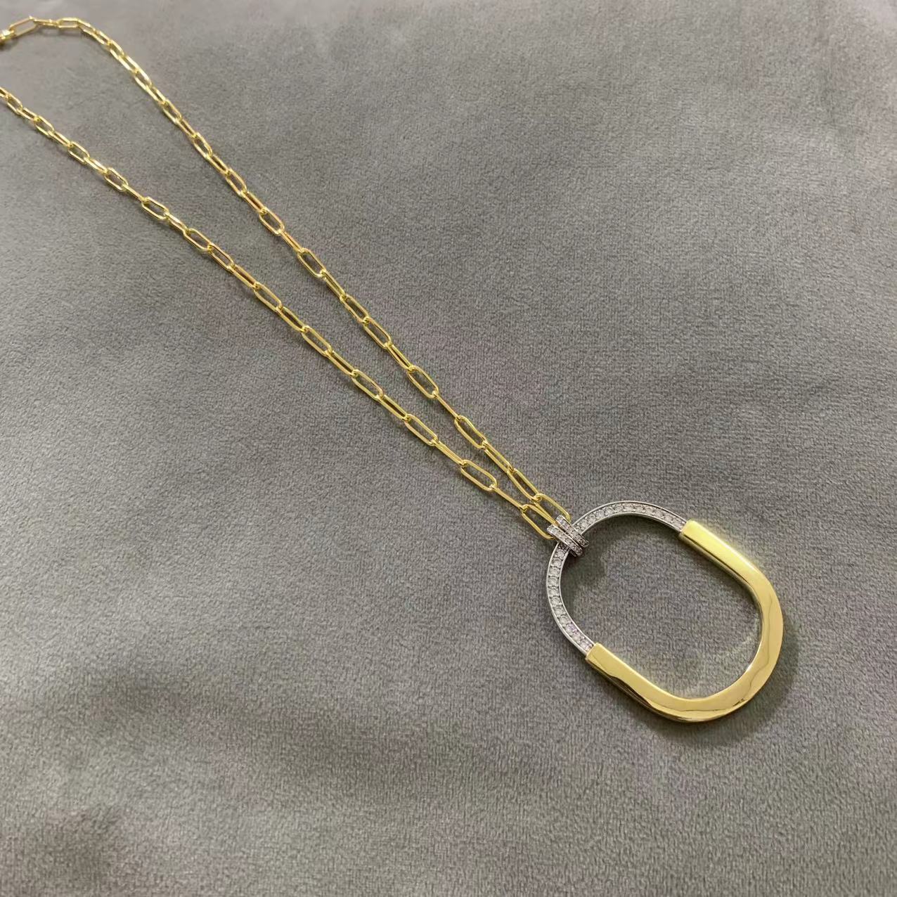TIFFANY LOCK DIAMOND NECKLACE