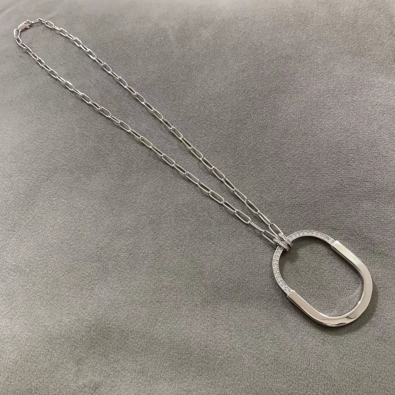 TIFFANY LOCK DIAMOND NECKLACE