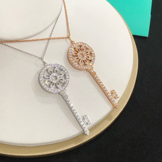 TIFFANY KEYS PETALS DIAMOND NECKLACE