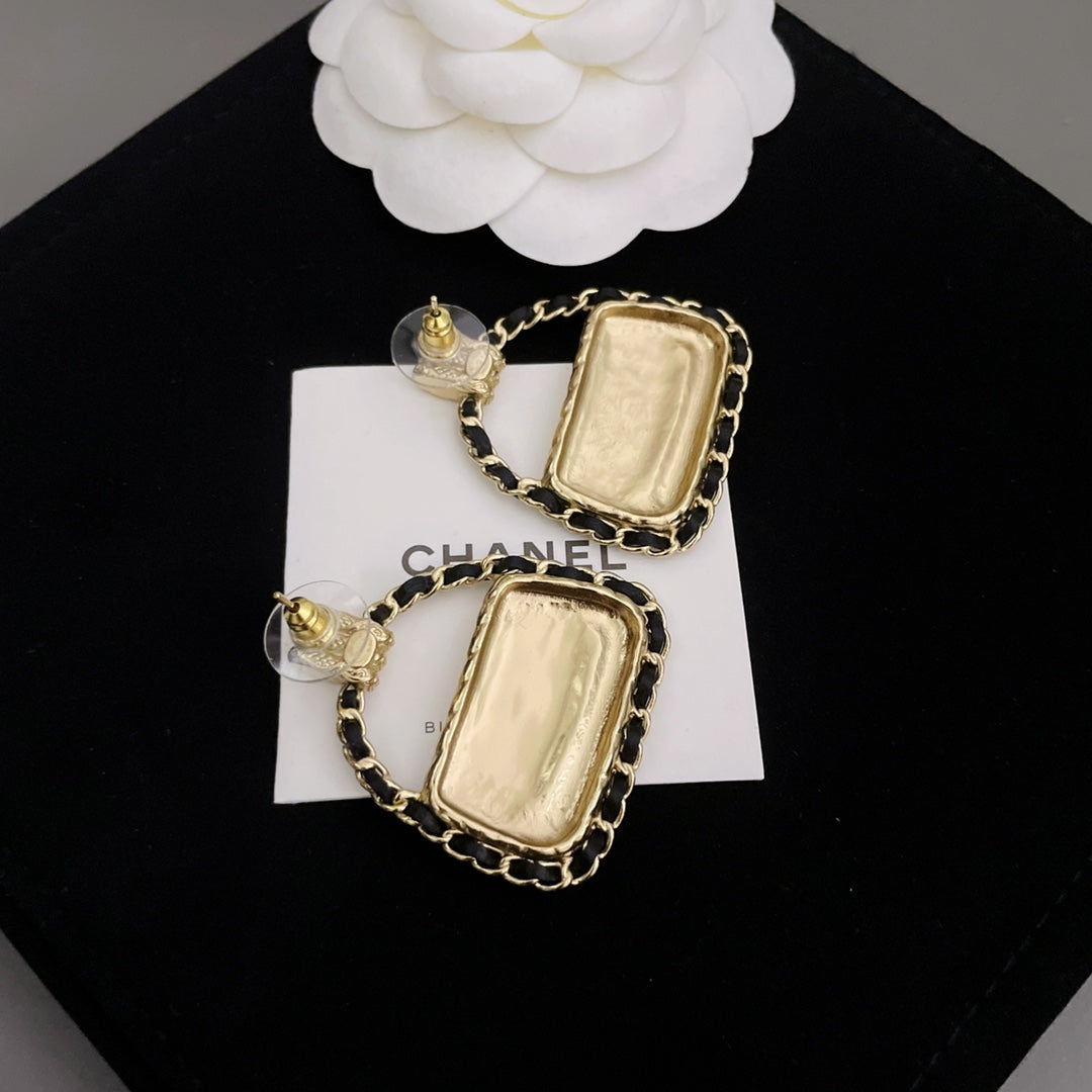 Chanel Flap Bag Stud Earrings