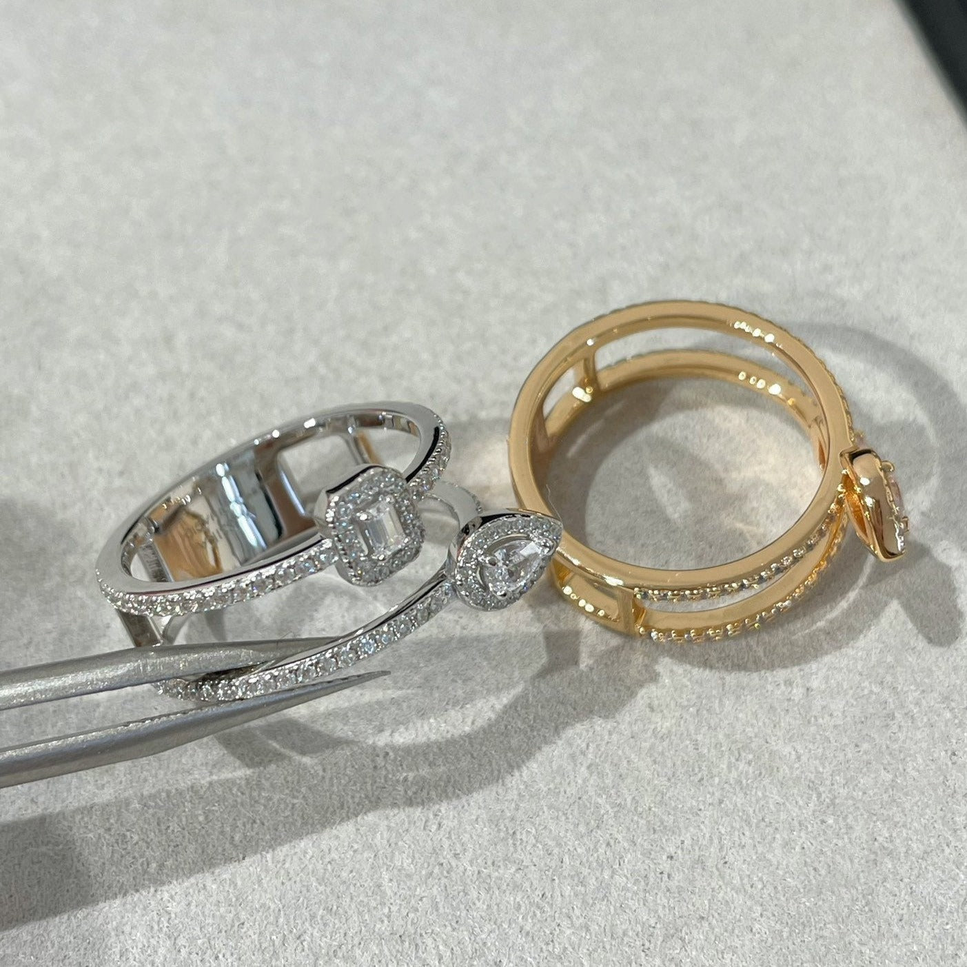 MESSIKA MY TWIN DOUBLE ROW RING