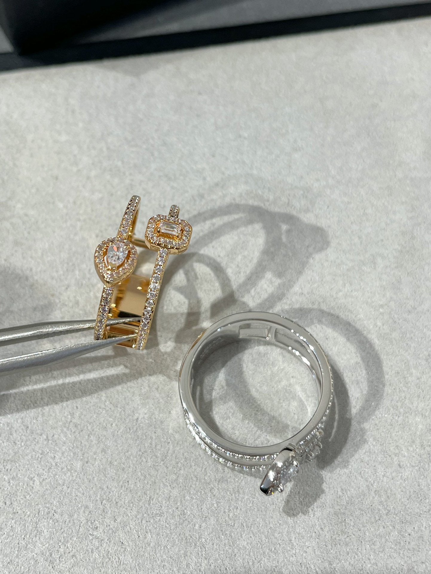 MESSIKA MY TWIN DOUBLE ROW RING