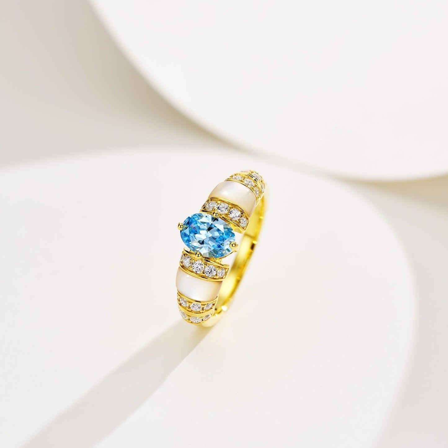 DIOR PARAIBA GOLD DIAMOND RING