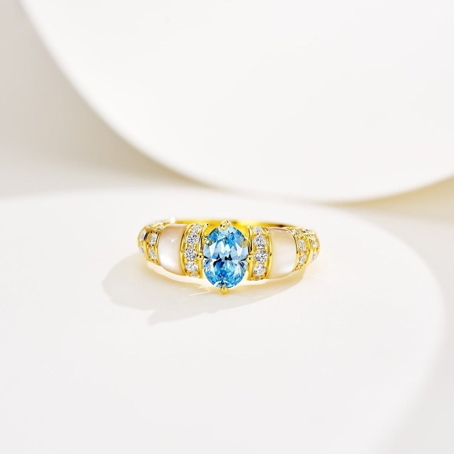 DIOR PARAIBA GOLD DIAMOND RING