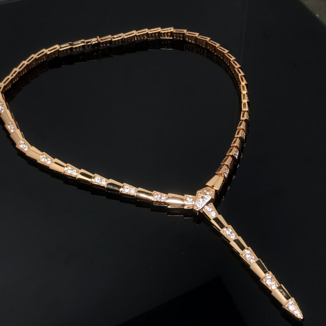 BVLGARI SERPENT VIPER DIAMOND NECKLACE