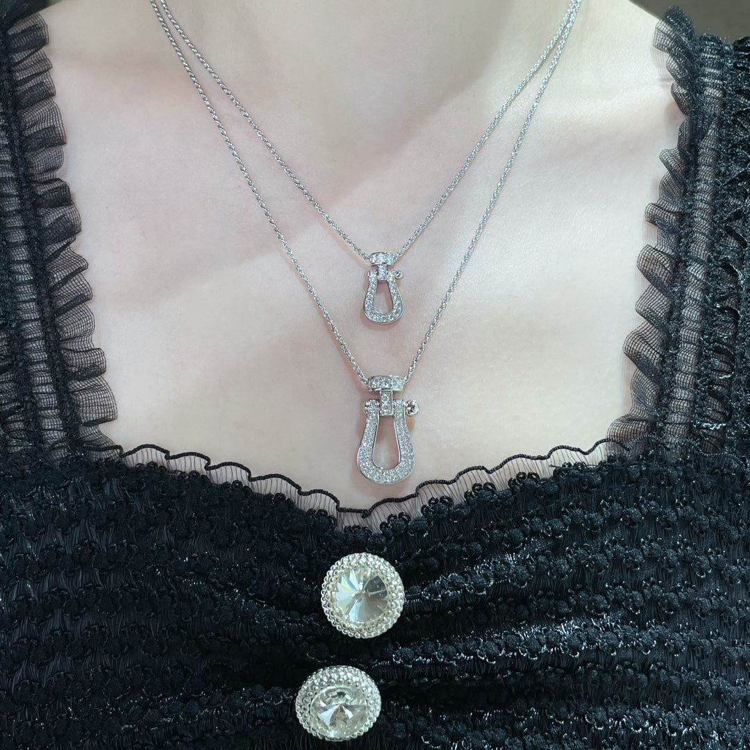 DIOR FORCE 10 LARGE MODEL DIAMOND NECKALCE