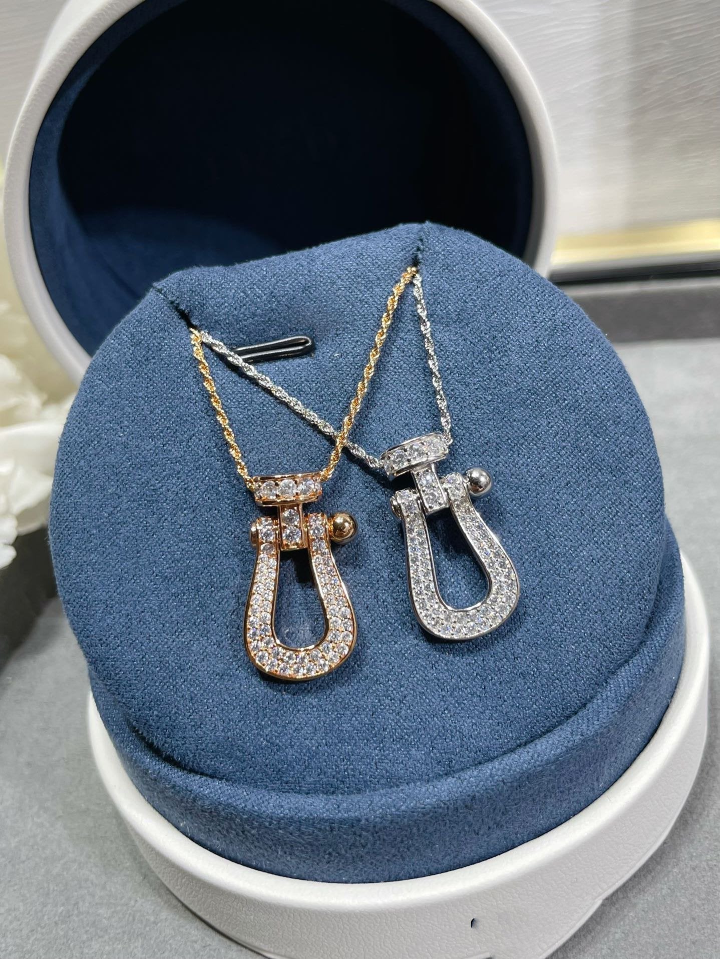 DIOR FORCE 10 LARGE MODEL DIAMOND NECKALCE