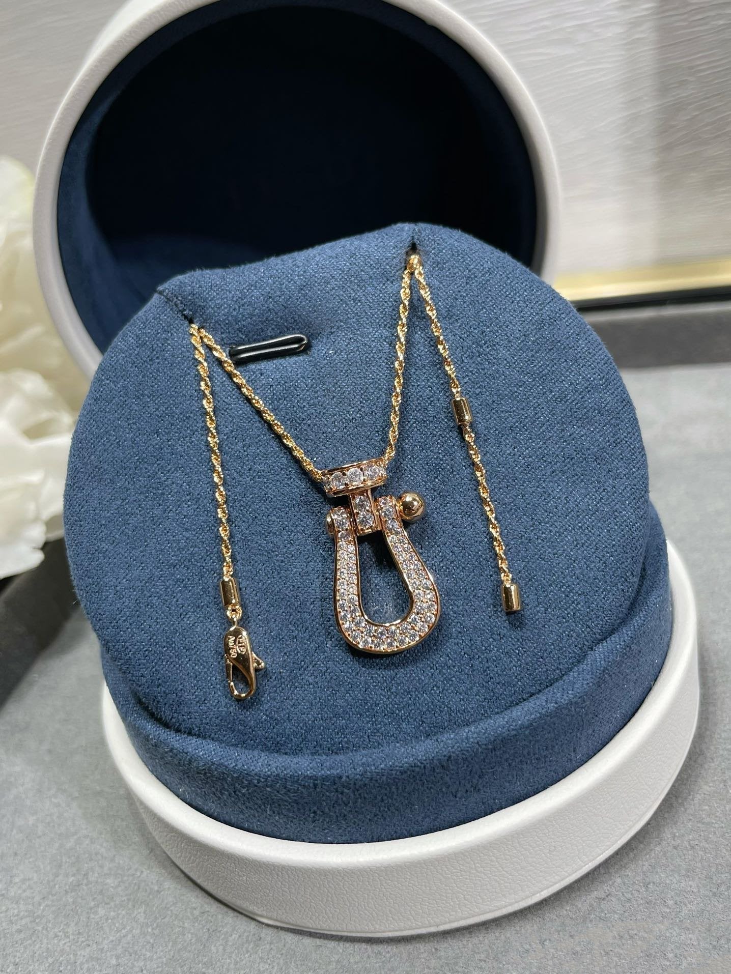 DIOR FORCE 10 LARGE MODEL DIAMOND NECKALCE