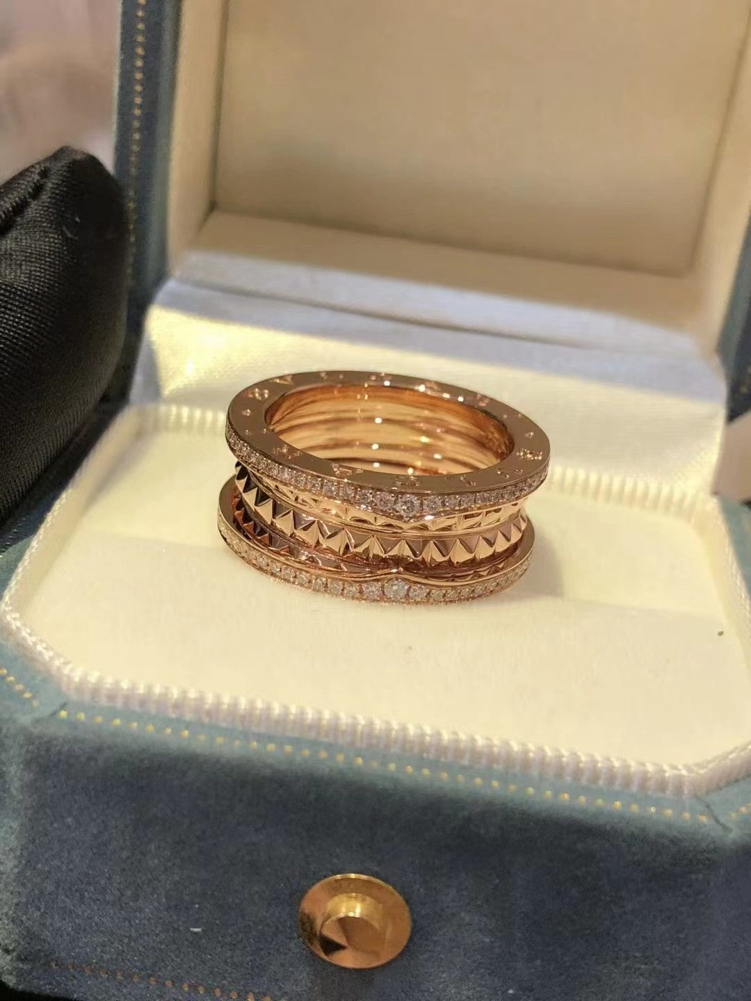BVLGARI ZERO 1 ROCK DIAMOND PINK GOLD