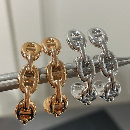 HERMES CHAINE ANCRE EARRINGS