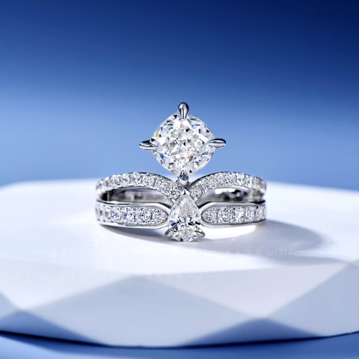 CHAUMET JOSEPHINE DIAMOND SILVER RING