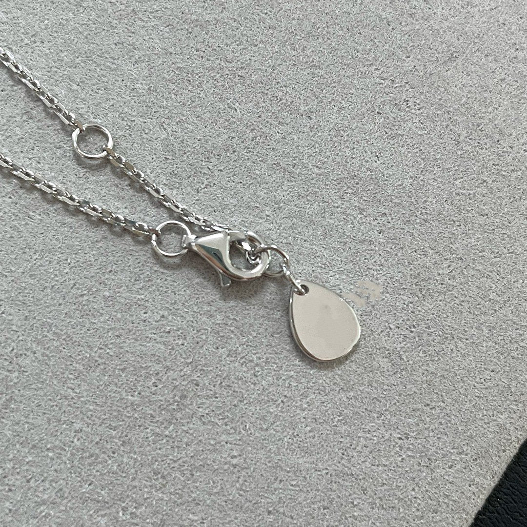 CHAUMET JOSEPHINE BLUE DIAMOND SILVER NECKLACE