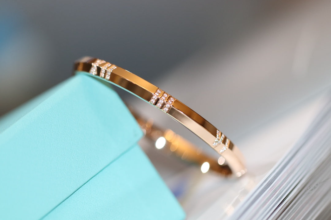 TIFFANY ATLAS X PINK GOLD BRACELET