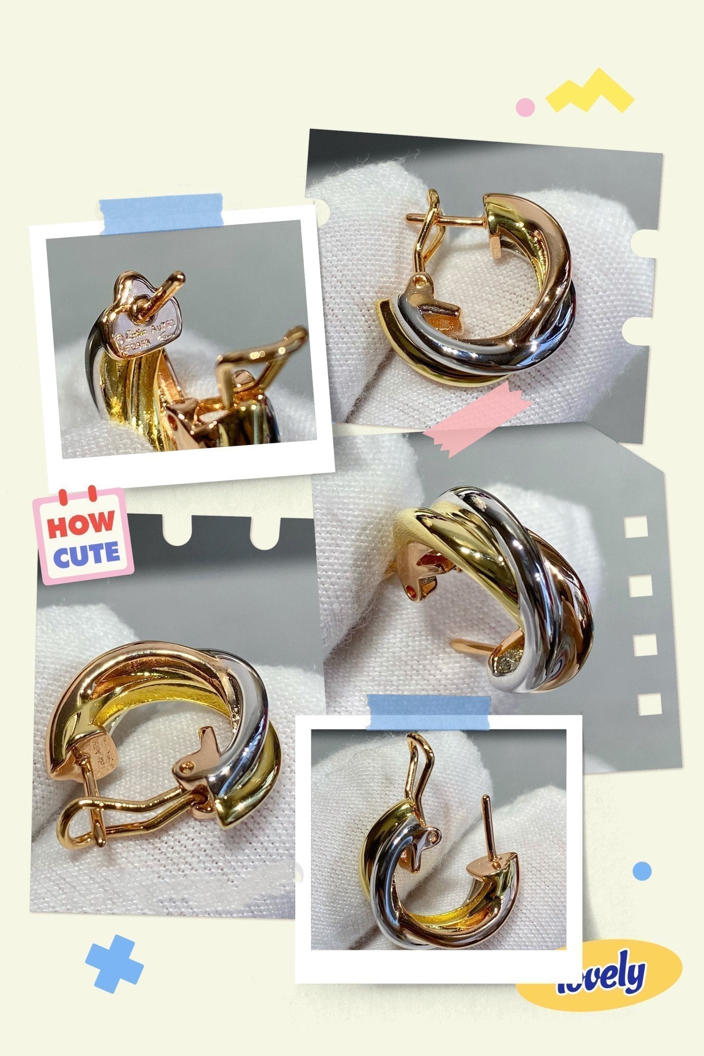 HERMES TRINITY EARRINGS