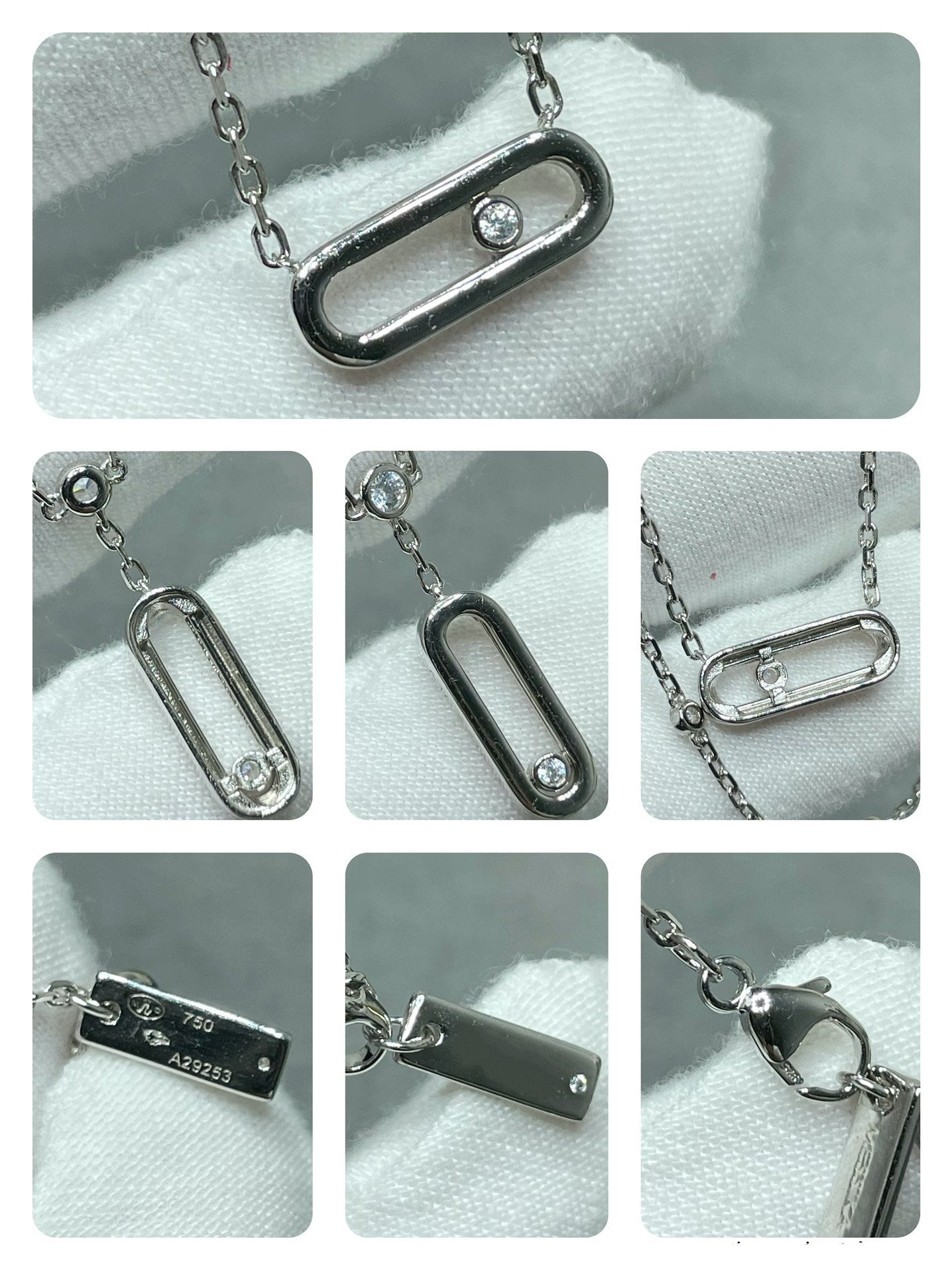 MESSIKA MOVE UNO 2 ROW DIAMOND NECKLACE