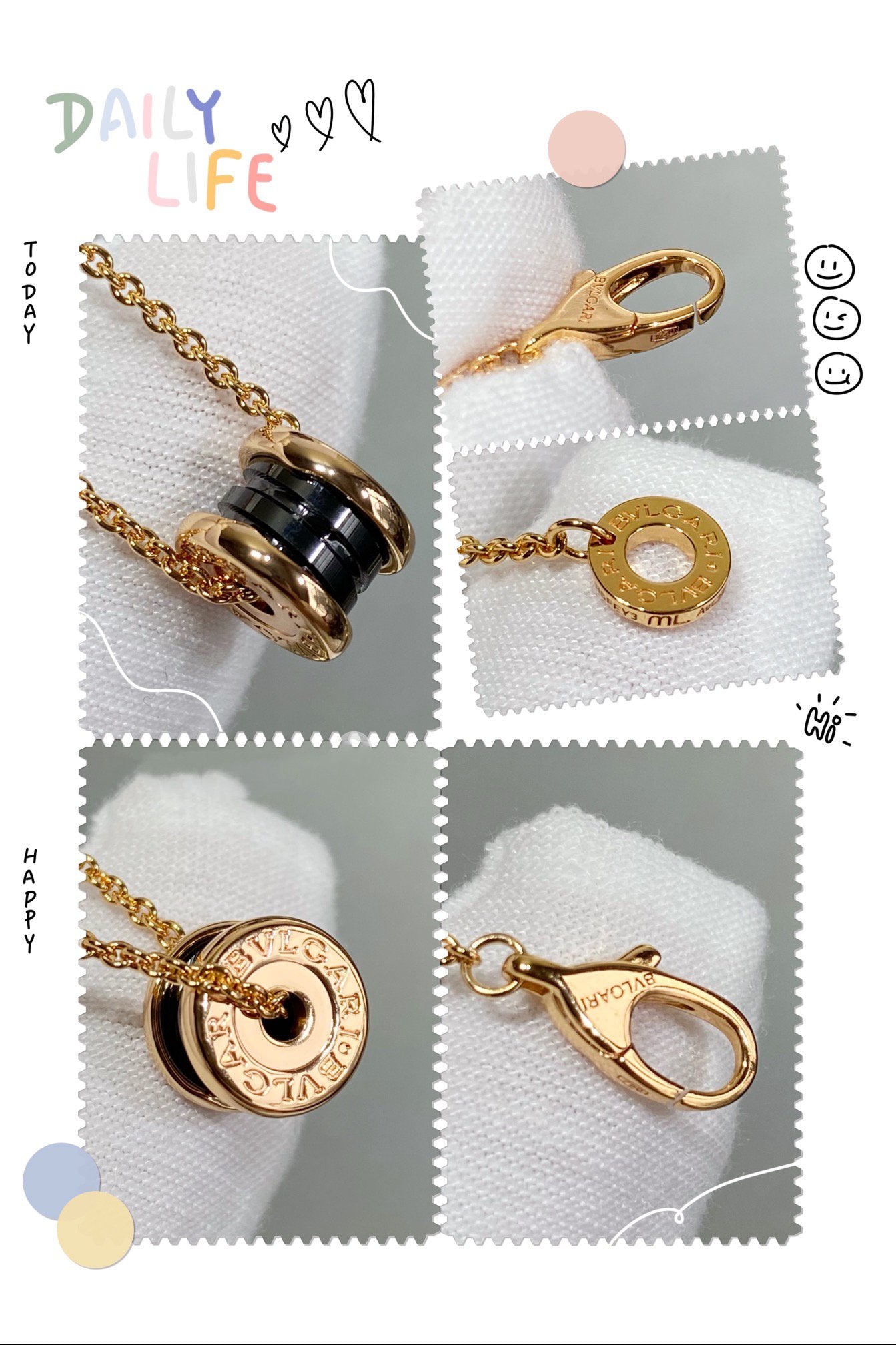 BVLGARI ZERO 1 CERAMIC MINI NECKLACE