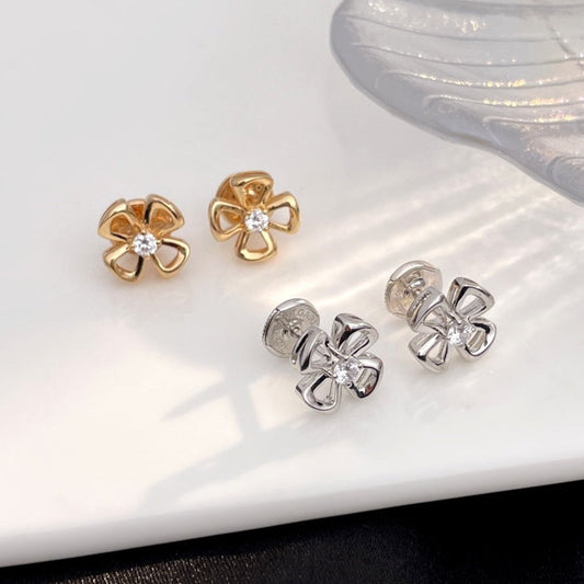 BVLGARI FIOREVER MINI DIAMOND STUD EARRINGS