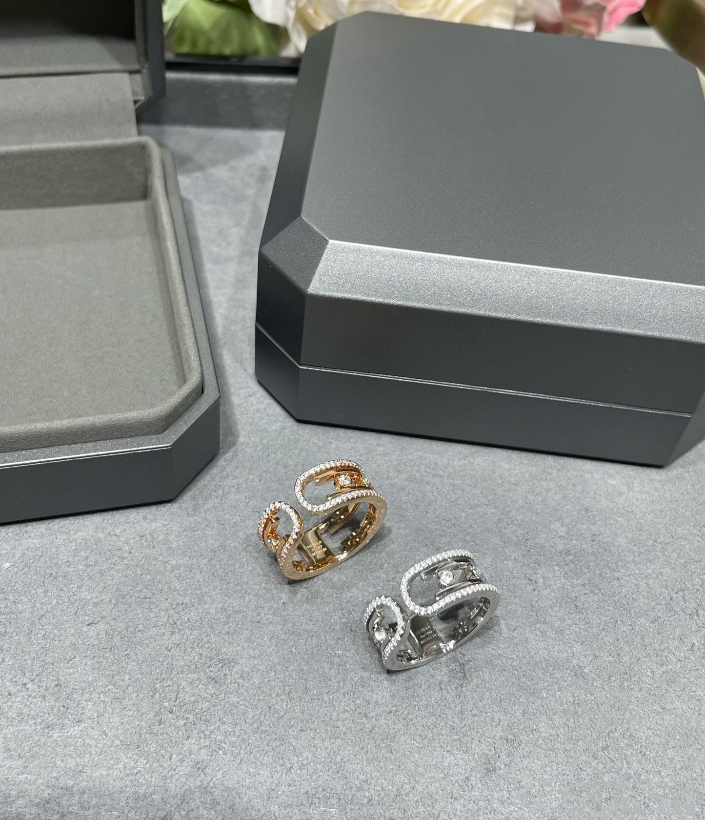 MESSIKA MOVE 10TH DIAMOND OPEN RING