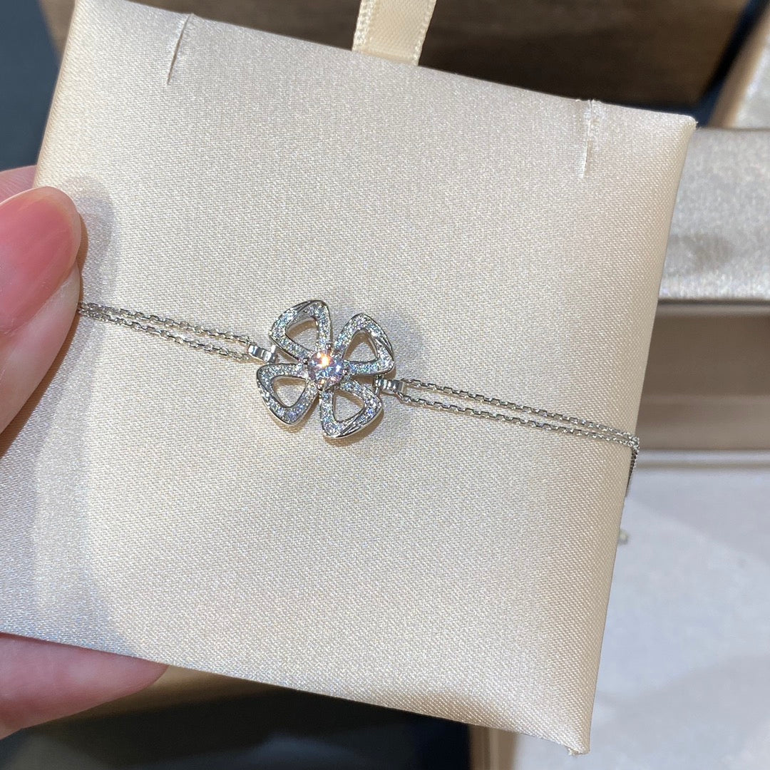 BVLGARI FIOREVER DIAMOND CHAIN LINK BRACELET