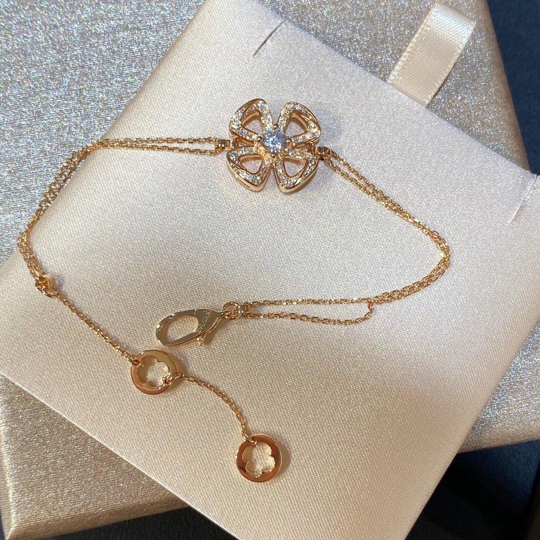 BVLGARI FIOREVER DIAMOND CHAIN LINK BRACELET