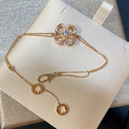 BVLGARI FIOREVER DIAMOND CHAIN LINK BRACELET