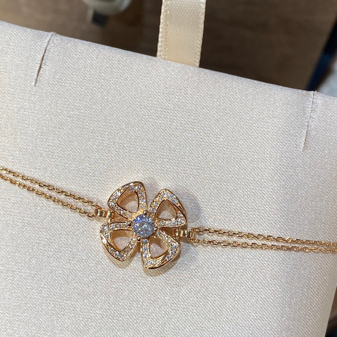 BVLGARI FIOREVER DIAMOND CHAIN LINK BRACELET