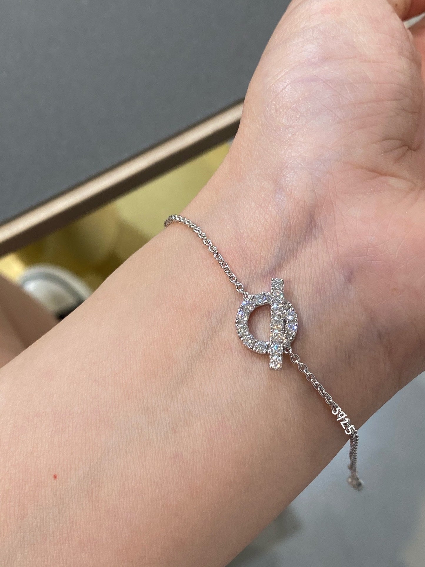 HERMES FINESSE SILVER BRACELET