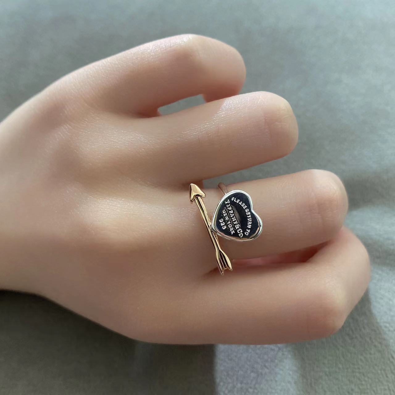 TIFFANY LOVETRUCK HEART AND ARROW RING