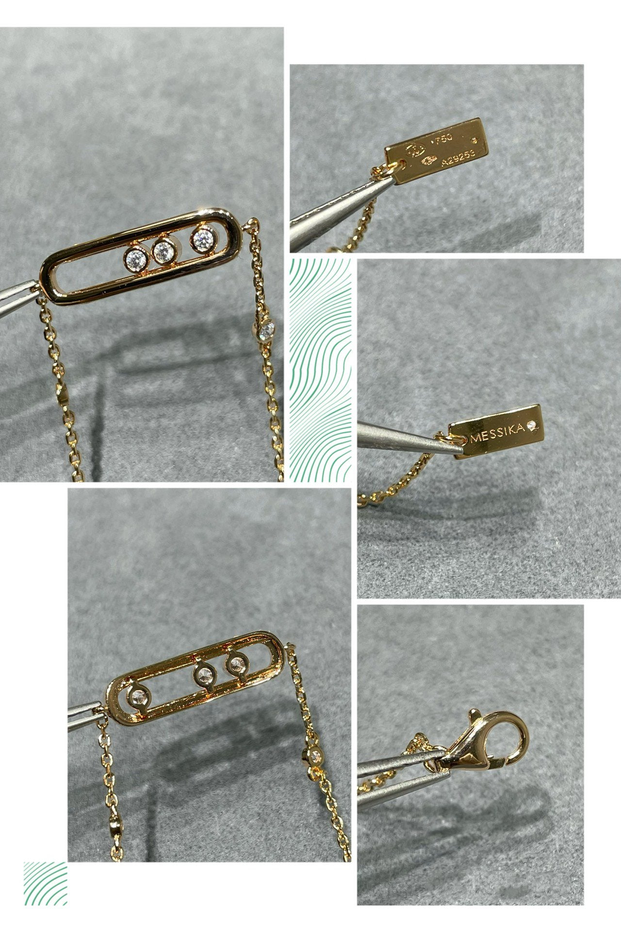 MESSIKA BABY MOVE PINK GOLD DIAMOND BRACELET