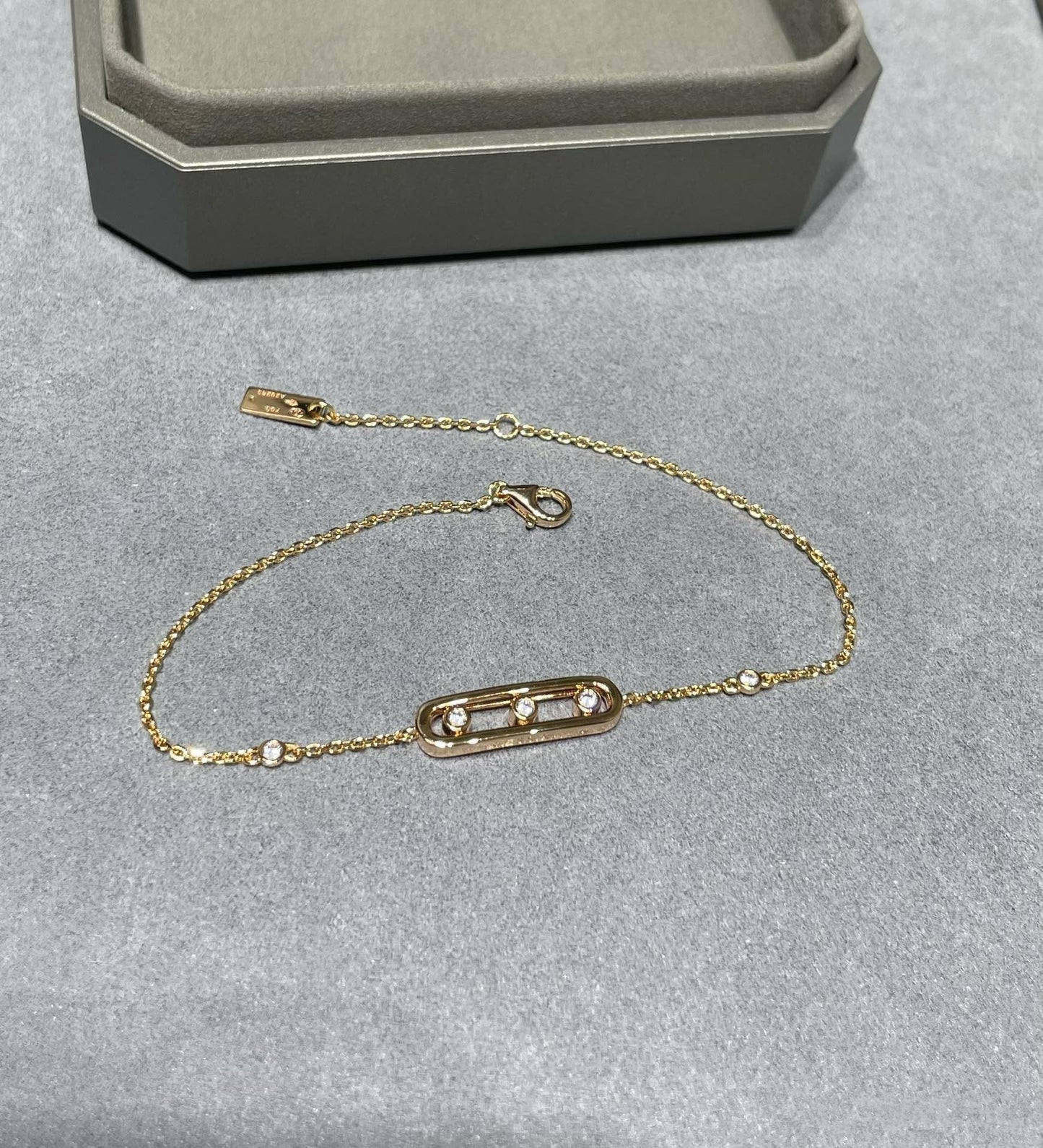 MESSIKA BABY MOVE PINK GOLD DIAMOND BRACELET