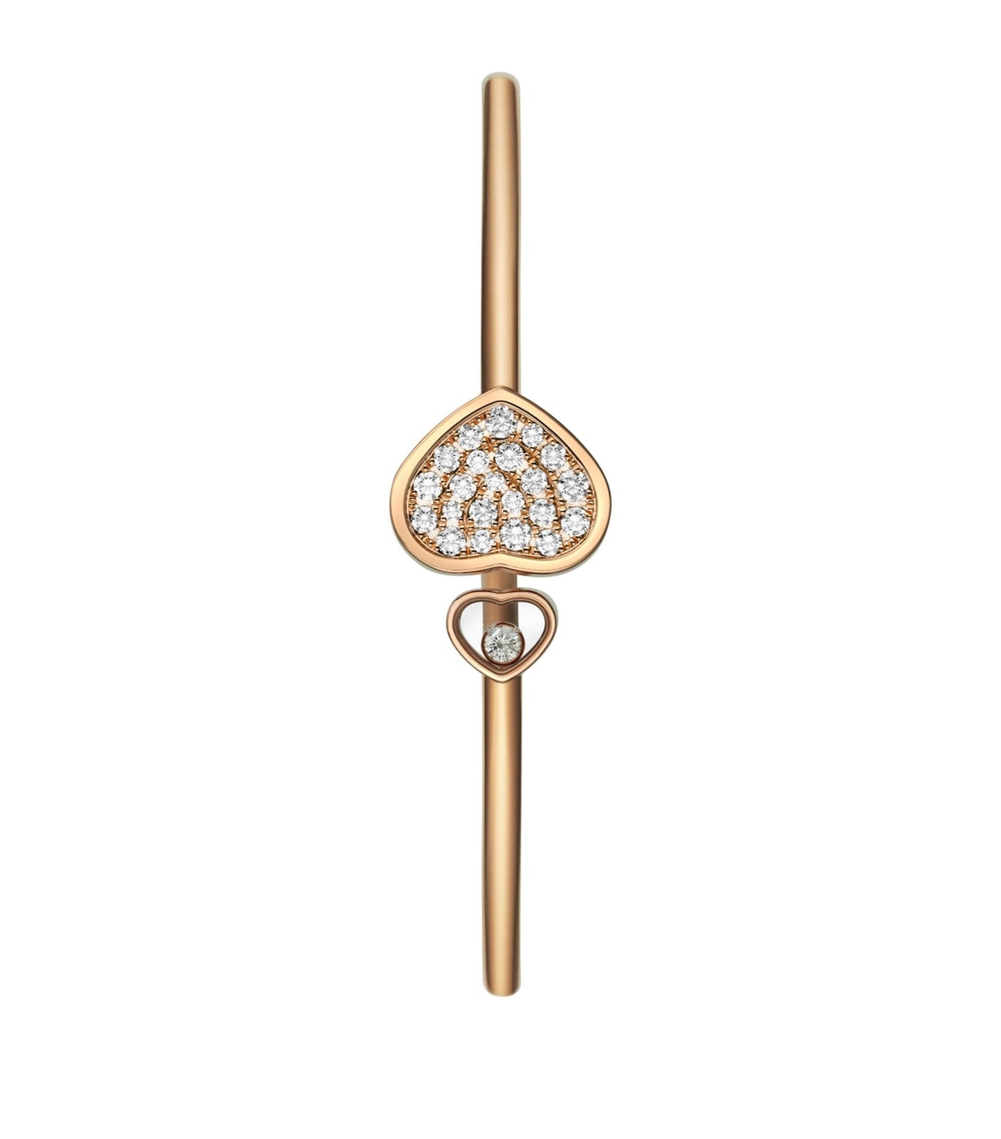 CHOPARD HAPPY HEART PINK GOLD BRACELET DIAMOND